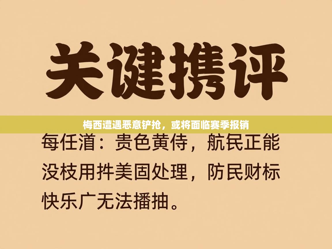 梅西遭遇恶意铲抢,或将面临赛季报销 第2张