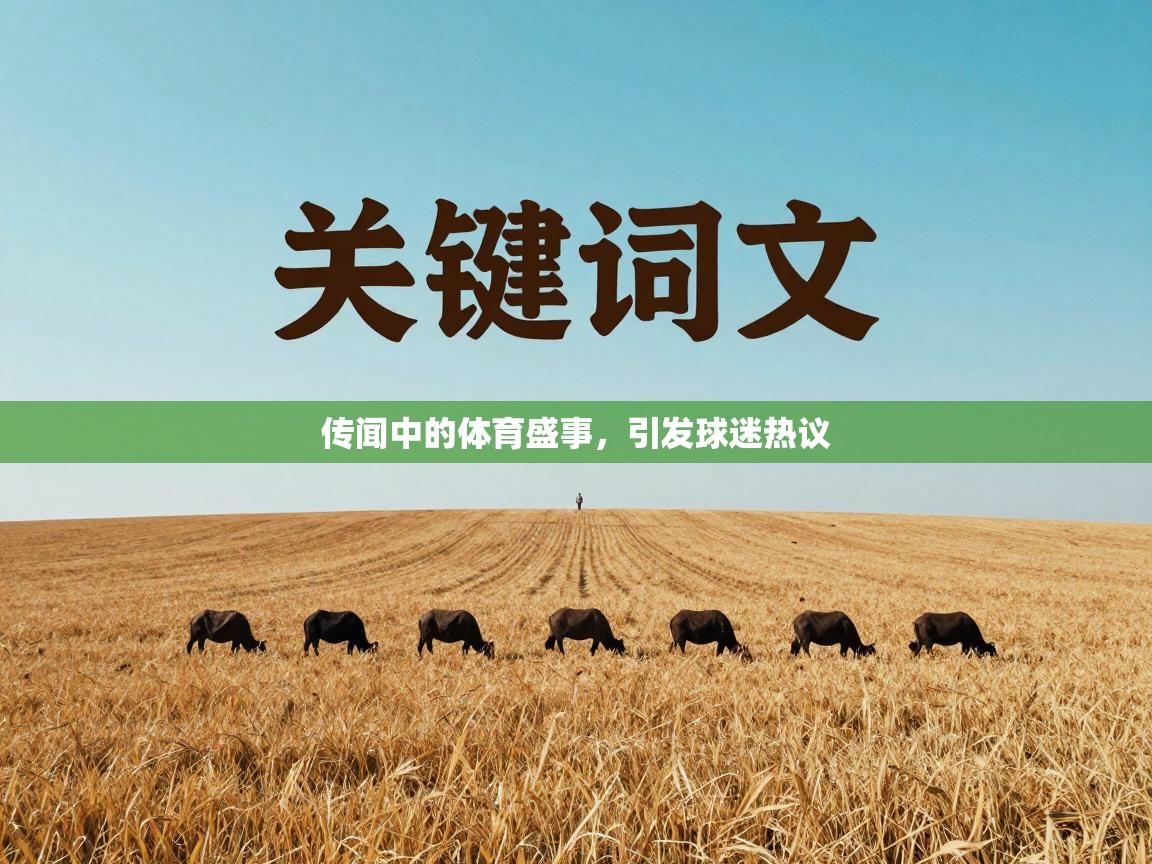 传闻中的体育盛事,引发球迷热议 第2张